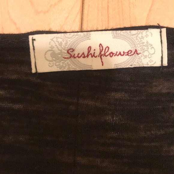 3/$10 Sushi Flowers Sheer Cardigan - Picture 4 of 10